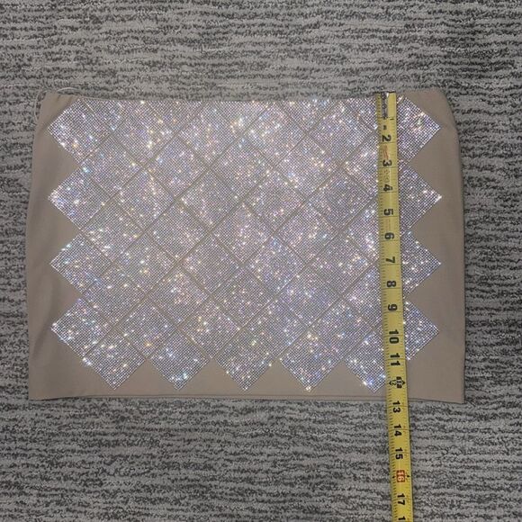 NWT Nue Gia Crystal Skirt Medium - Picture 10 of 13